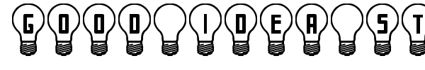 Good Idea St font preview